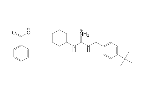 Benzoic acid, compound with N-cyclohexyl-N'-[[4-(1,1-dimethylethyl)phenyl]methyl]guanidine (1:1)