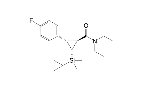 (1S*,2R*,3S*)-2-(tert-Butyldimethylsilyl)-N,N-diethyl-3-(4-fluorophenyl)cyclopropanecarboxamide