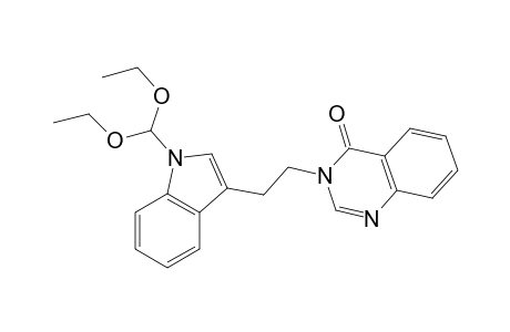 4(3H)-quinazolinone, 3-[2-[1-(diethoxymethyl)-1H-indol-3-yl]ethyl]-