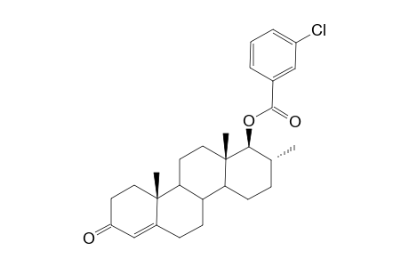 17.alpha.,.beta.-(3-Chlorobenzoyloxy)-17.alpha.-methyl-D-homoandrost-4-en-3-one