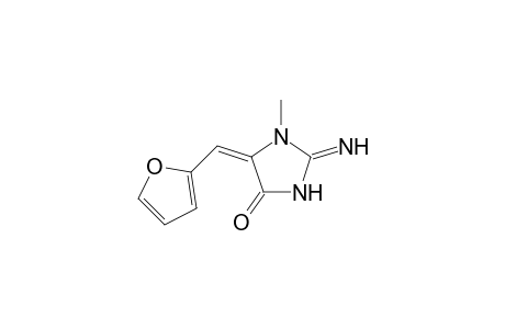 (5E)-2-amino-5-(2-furanylmethylidene)-1-methyl-4-imidazolone