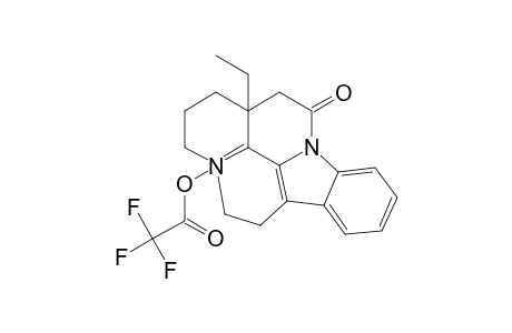 (+/-)-3,4-DEHYDRO-(TRIFLUOROMETHOXYCARBONYL-4-N-OXIDE)-EBURNAMENIN-14(15H)-ONE