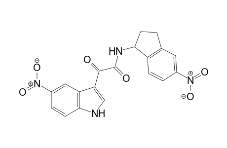 N-(5-nitroindan-1-yl)-2-(5-nitro-1H-indol-3-yl)-2-oxo-acetamide