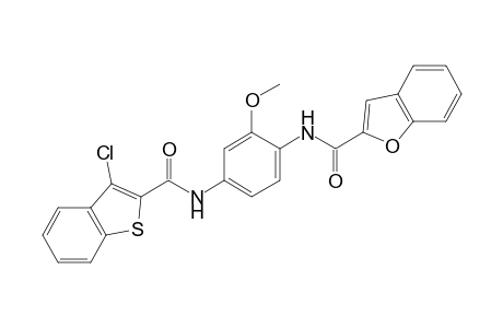 N-(4-{[(3-chloro-1-benzothien-2-yl)carbonyl]amino}-2-methoxyphenyl)-1-benzofuran-2-carboxamide
