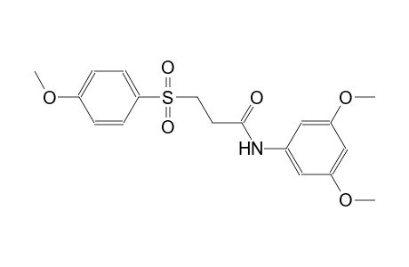 N-(3,5-dimethoxyphenyl)-3-[(4-methoxyphenyl)sulfonyl]propanamide