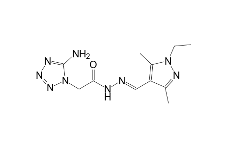 2-(5-amino-1H-tetraazol-1-yl)-N'-[(E)-(1-ethyl-3,5-dimethyl-1H-pyrazol-4-yl)methylidene]acetohydrazide
