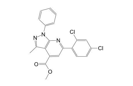 methyl 6-(2,4-dichlorophenyl)-3-methyl-1-phenyl-1H-pyrazolo[3,4-b]pyridine-4-carboxylate