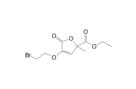 3-(2-Bromoethyloxy)-5-methyl-5-(ethoxycarbonyl)-2(5H)-furanone