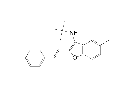 (E)-N-tert-Butyl-5-methyl-2-styrylbenzofuran-3-amine