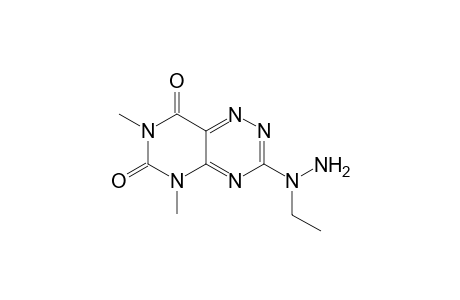 3-(1-Ethylhydrazino)-5,7-dimethylpyrimido[4,5-E][1,2,4]triazine-6,8(5H,7H)-dione