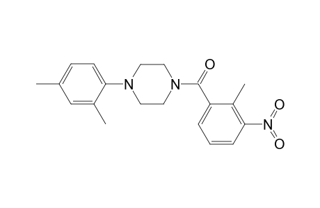 [4-(2,4-dimethylphenyl)-1-piperazinyl]-(2-methyl-3-nitrophenyl)methanone
