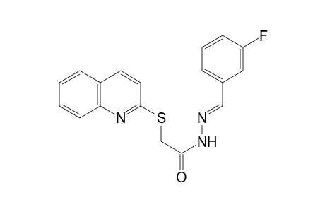 N'-[(E)-(3-Fluorophenyl)methylidene]-2-(2-quinolinylsulfanyl)acetohydrazide