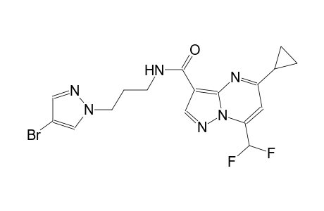 N-[3-(4-bromo-1H-pyrazol-1-yl)propyl]-5-cyclopropyl-7-(difluoromethyl)pyrazolo[1,5-a]pyrimidine-3-carboxamide