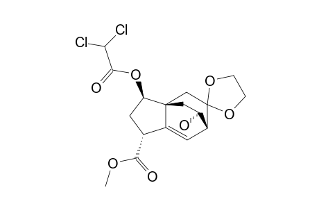 METHYL-(1R,3R,3AR,6R,8S)-3-DICHLOROACETOXY-5,5-ETHYLENEDIOXY-8-HYDROXY-1,2,3,4,5,6-HEXAHYDRO-3A,6-ETHANO-3AH-INDENE-1-CARBOXYLATE