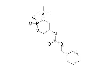(3S,5S)-5-(N-BENZYLOXYCARBONYL)-AMINO-2-HYDROXY-3-TRIMETHYLSILYL-2-OXO-1,2-OXAPHOSPHORINANE