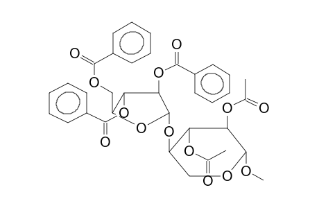 METHYL 2,3-DI-O-ACETYL-4-O-(2,3,5-TRI-O-BENZOYL-ALPHA-L-ARABINOFURANOSYL)-BETA-D-XYLOPYRANOSE