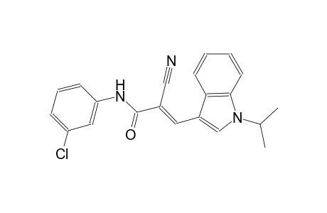 (2E)-N-(3-chlorophenyl)-2-cyano-3-(1-isopropyl-1H-indol-3-yl)-2-propenamide