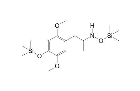 2,5-Dimethoxy-4-hydroxy-N-hydroxyamphetamine 2TMS (O,N)