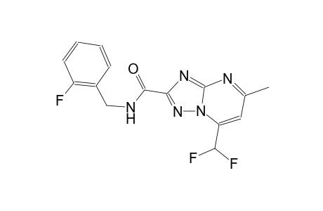 7-(difluoromethyl)-N-(2-fluorobenzyl)-5-methyl[1,2,4]triazolo[1,5-a]pyrimidine-2-carboxamide