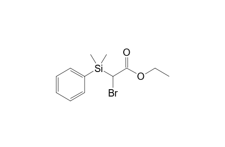 Ethyl 2-Bromo-2-dimethylphenylsilylacetate