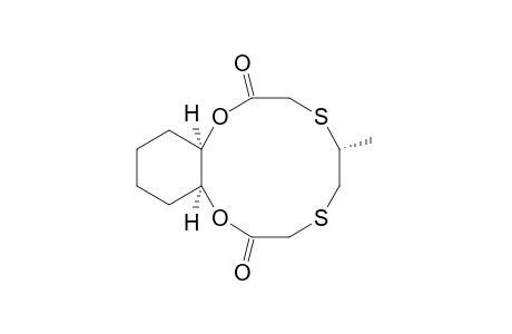 (1R*,6R*,12S*)-6-Methyl-1,12-(tetramethylene)-5,8-dithio-2,11-dioxacyclododecan-3,10-dione