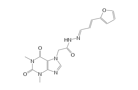 1H-purine-7-acetic acid, 2,3,6,7-tetrahydro-1,3-dimethyl-2,6-dioxo-, 2-[(E,2E)-3-(2-furanyl)-2-propenylidene]hydrazide
