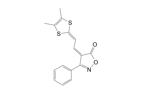 (Z)-4-[2-(4,5-Dimethyl-1,3-dithiol-2-ylidene)ethylidene]-3-phenyl-5-isoxazolone