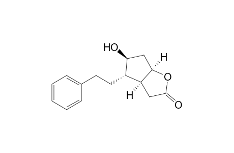 2H-Cyclopenta[b]furan-2-one, hexahydro-5-hydroxy-4-(2-phenylethyl)-, (3a.alpha.,4.alpha.,5.beta.,6a.alpha.)-