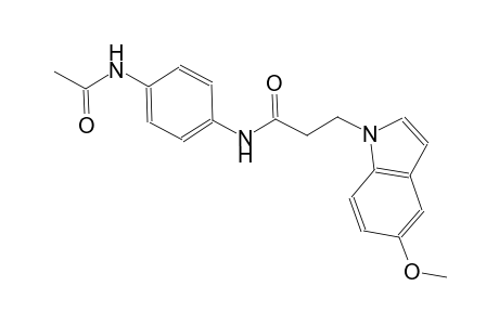 1H-indole-1-propanamide, N-[4-(acetylamino)phenyl]-5-methoxy-