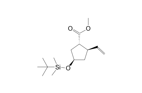 Cyclopentanecarboxylic acid, 2-ethenyl-4-[[(1,1-dimethylethyl)dimethylsiyl]oxy]-, methyl ester (1.alpha.,2.beta.,4.beta.)-