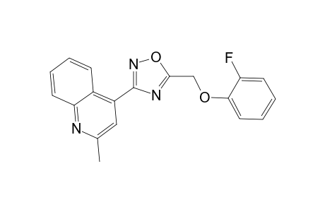 4-{5-[(2-fluorophenoxy)methyl]-1,2,4-oxadiazol-3-yl}-2-methylquinoline