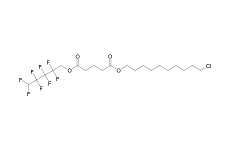 Glutaric acid, 2,2,3,3,4,4,5,5-octafluoropentyl 10-chlorodecyl ester