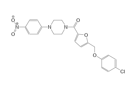 1-{5-[(4-chlorophenoxy)methyl]-2-furoyl}-4-(4-nitrophenyl)piperazine