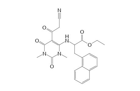 Ethyl N-[5-(Cyanoacetyl)-1,3-dimethyl-2,6-dioxo-1,2,3,6-tetrahydropyrimidin-4-yl]-3-(1-naphthyl)alaninate