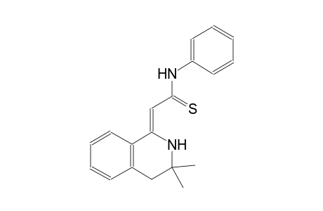 (2Z)-2-(3,3-dimethyl-3,4-dihydro-1(2H)-isoquinolinylidene)-N-phenylethanethioamide