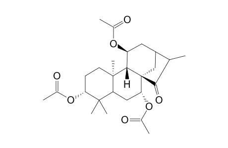 3.alpha.,7.alpha.,11.beta.-Triacetoxy-15-oxo-(16S)-Kaurane