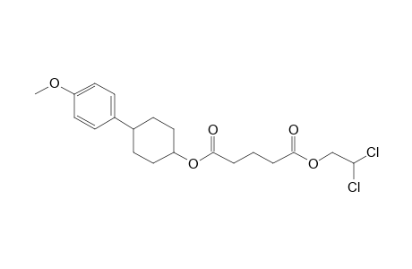 Glutaric acid, 2,2-dichloroethyl 4-(4-methoxyphenyl)cyclohexyl ester