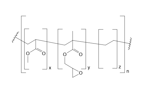Terpolymer methylacrylate-stat-glycidyl methacrylate-stat-ethylene