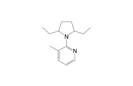 2,5-DIETHYL-1-(3-METHYL-2-PYRIDINYL)-PYRRORIDINE;MAJOR-ISOMER