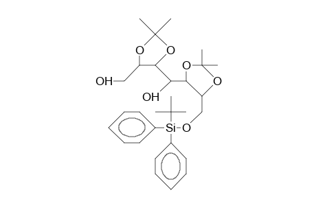7-O-tert-Butyl-diphenyl-silyl-2,3:5,6-di-O-isopropylidene-D-glycero-D-talo-heptitol