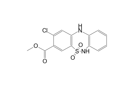 dibenzo[c,f][1,2,5]thiadiazepine-3-carboxylic acid, 2-chloro-6,11-dihydro-, methyl ester, 5,5-dioxide