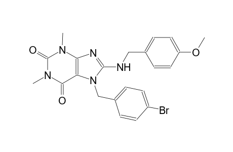 7-(4-bromobenzyl)-8-[(4-methoxybenzyl)amino]-1,3-dimethyl-3,7-dihydro-1H-purine-2,6-dione