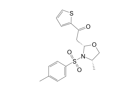 2-[(2S,4S)-4-Methyl-3-tosyloxazolidin-2-yl]-1-(thiophen-2-yl)ethan-1-one