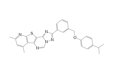 2-{3-[(4-isopropylphenoxy)methyl]phenyl}-7,9-dimethylpyrido[3',2':4,5]thieno[2,3-e][1,2,4]triazolo[1,5-c]pyrimidine