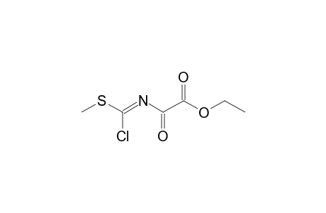 Oxamic acid, ethyl ester, N-(methylthiochloromethylene)-