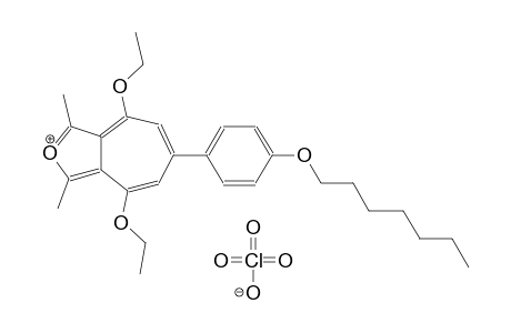 4,8-diethoxy-6-[4-(heptyloxy)phenyl]-1,3-dimethylcyclohepta[c]furanium perchlorate