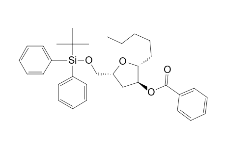 3-Furanol, 5-[[[(1,1-dimethylethyl)diphenylsilyl]oxy]methyl]tetrahydro-2-pentyl- , benzoate, (2.alpha.,3.beta.,5.beta.)-(.+-.)-