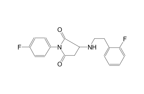 1-(4-fluorophenyl)-3-{[2-(2-fluorophenyl)ethyl]amino}-2,5-pyrrolidinedione