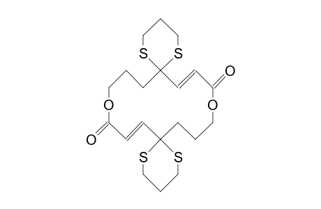 -(E,E)-1,9-Dioxa-5,13-bis(trimethylenedithio)-cyclohexadeca-3,11-diene-2,10-dione