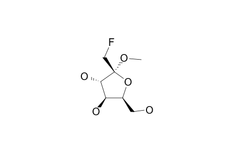 METHYL-1-DEOXY-1-FLUORO-ALPHA-D-FRUCTOFURANOSIDE